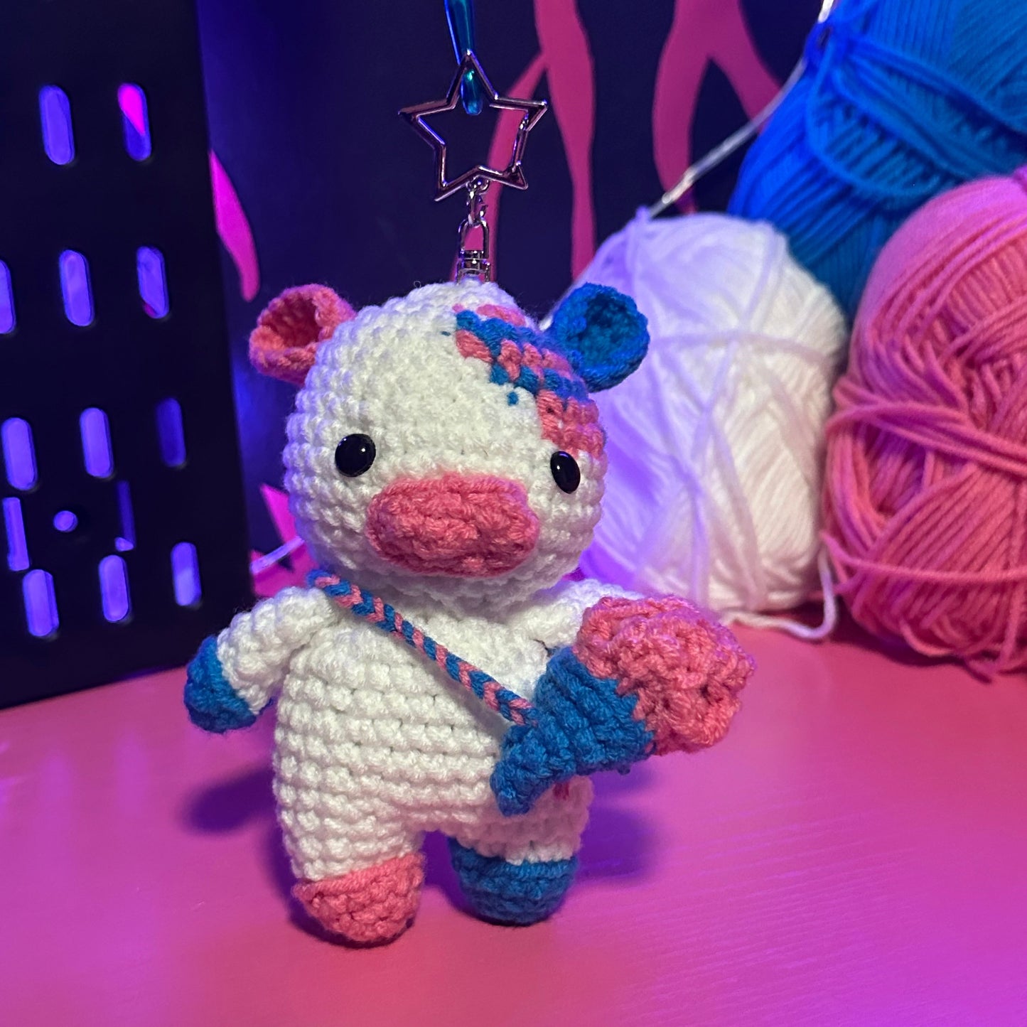 Cotton Candy Cow Plushie