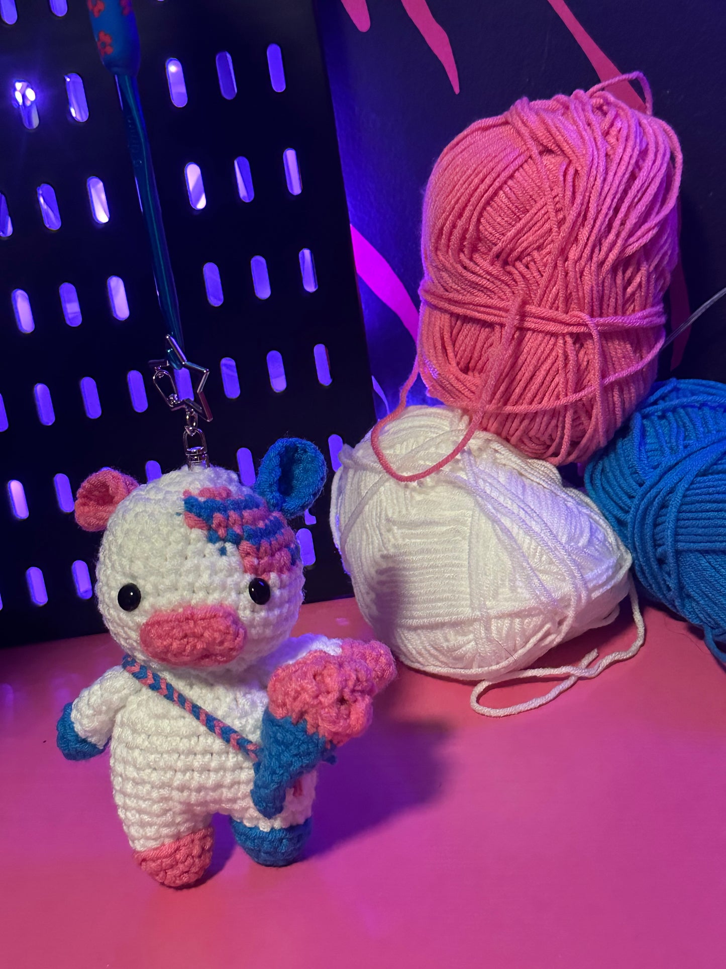 Cotton Candy Cow Plushie