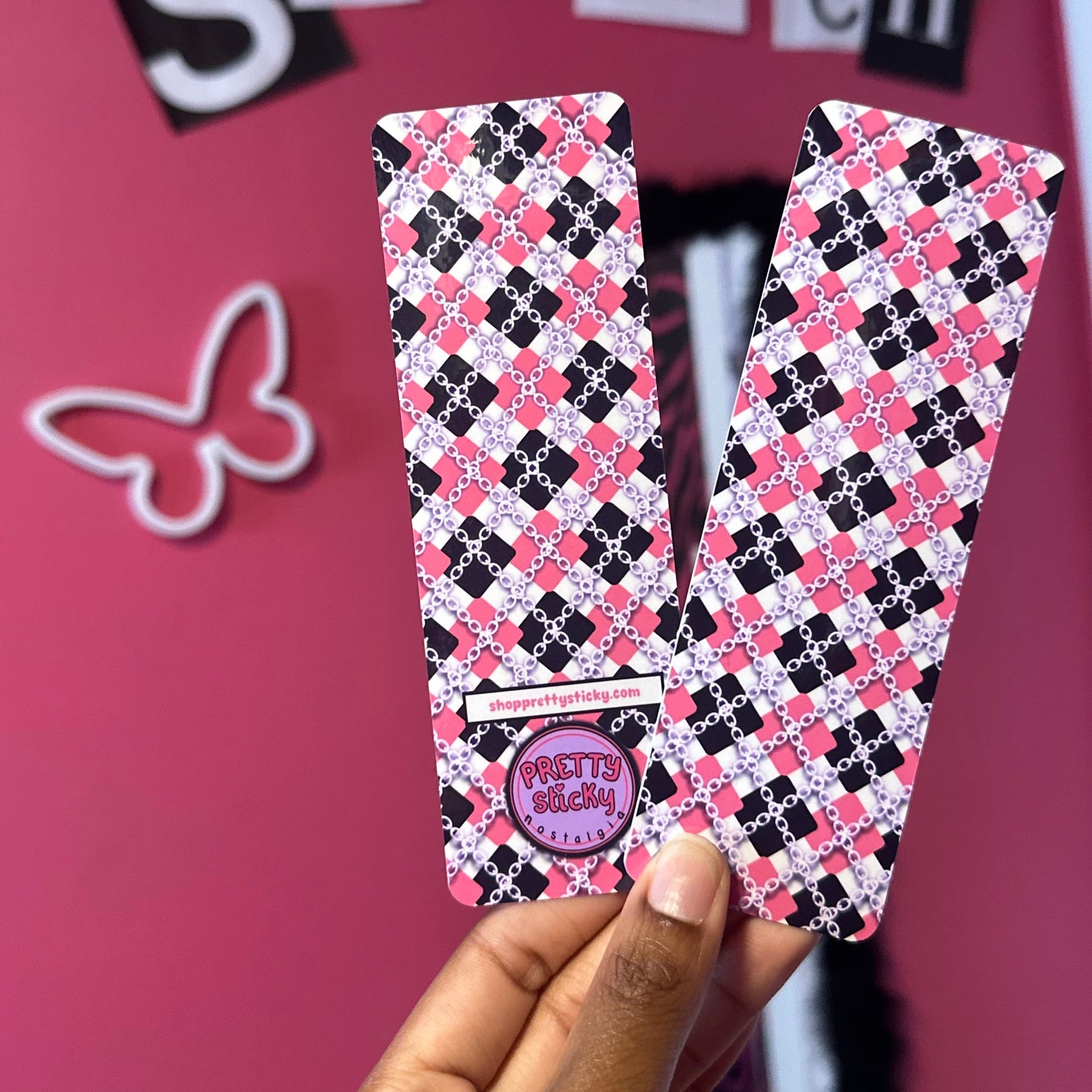 Gothic School Girl Aesthetic Bookmark