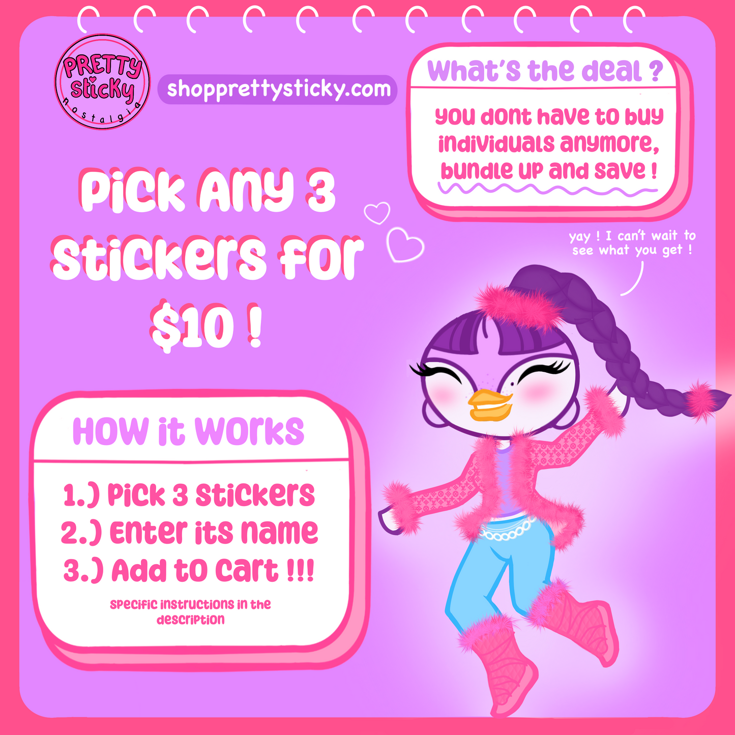 Pretty Picks, 3 for $10 Bundle !
