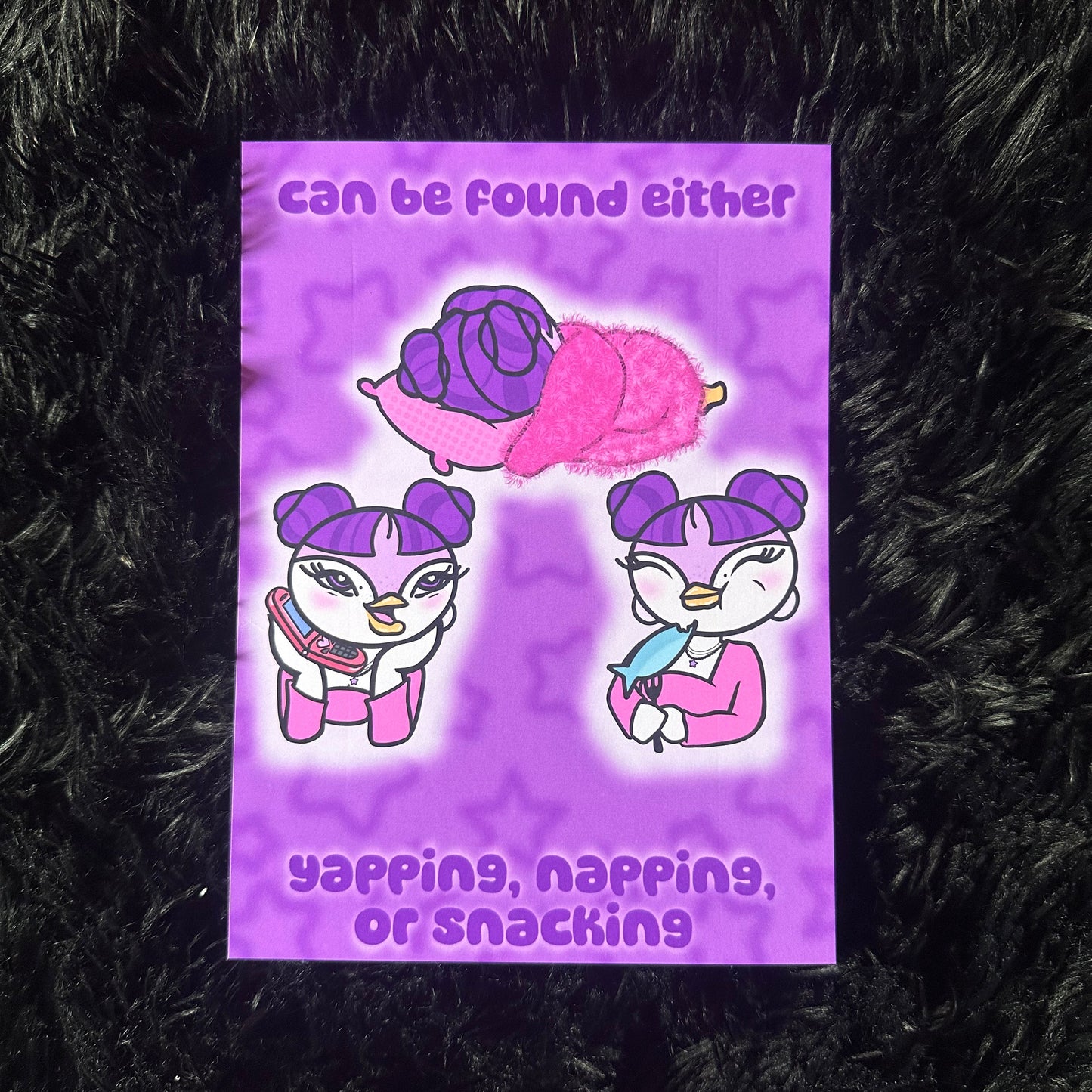 Yap, Nap and Snack Art Print