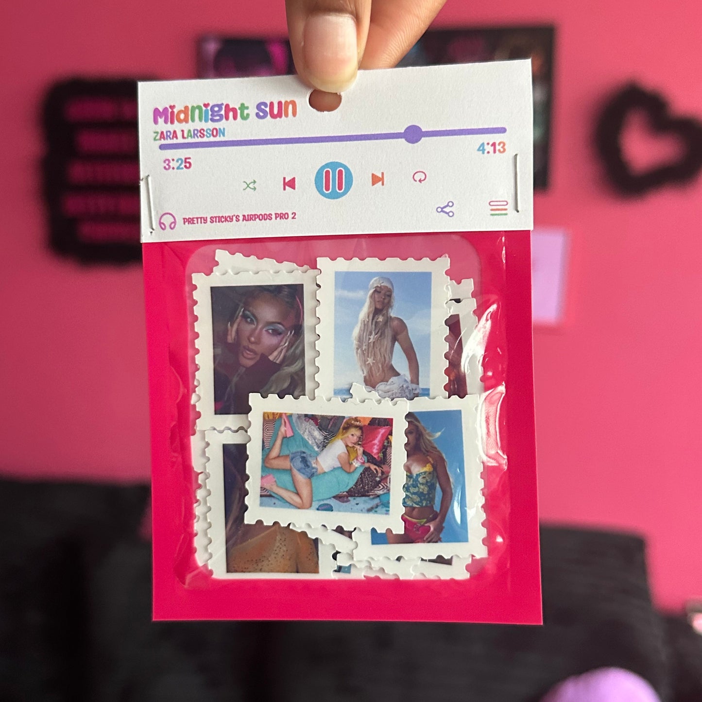 Zara Faux Postage Sticker Pack