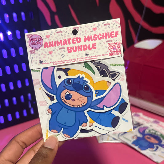 Labubu Animated Mischief Sticker Bundle