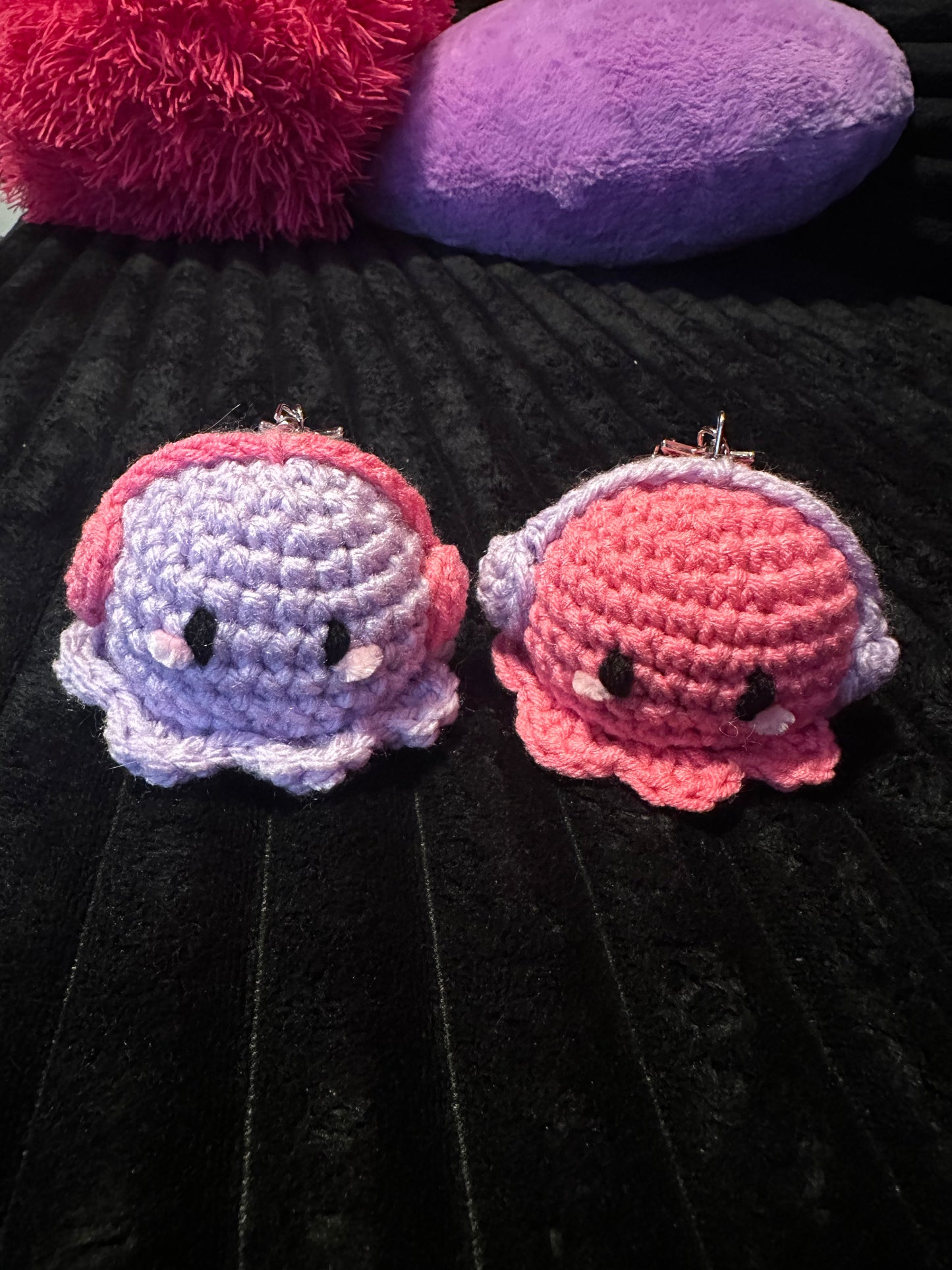 Octopus w/ Earmuffs Keychain
