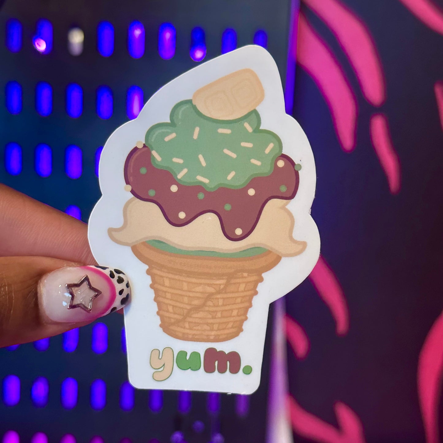 White Chocolate Pistachio Cone